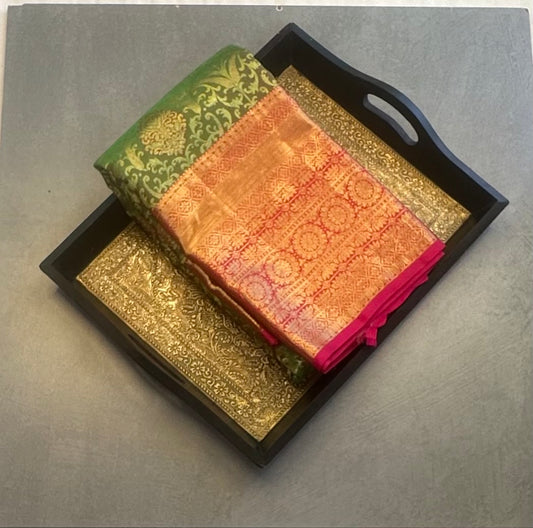 GREEN PURE KANJIVARAM SILK SAREE PREMIUM