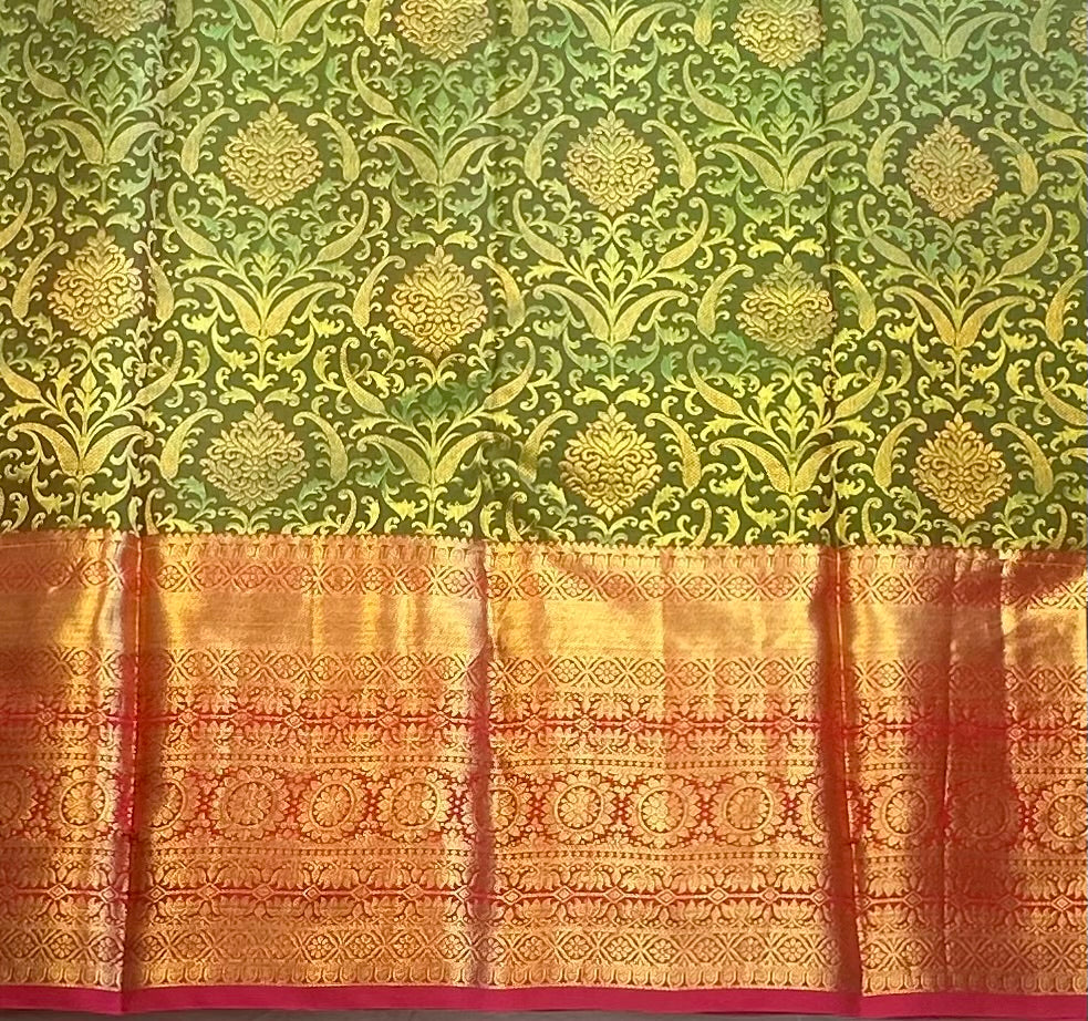GREEN PURE KANJIVARAM SILK SAREE PREMIUM