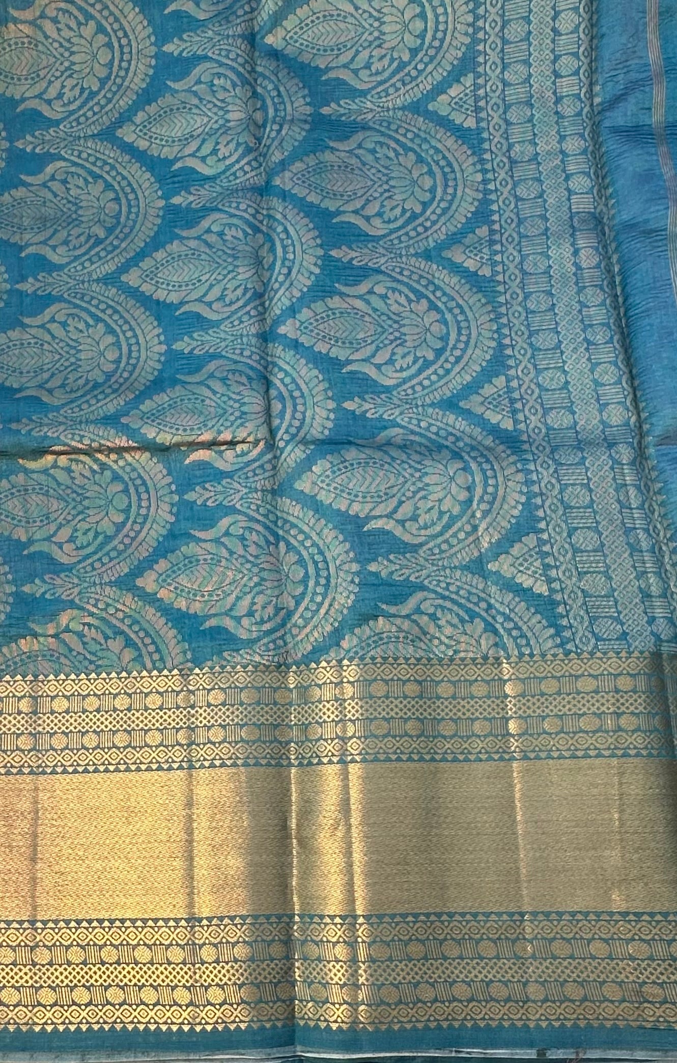 BABY PINK BANARAS PURE DESIGNER SAREE