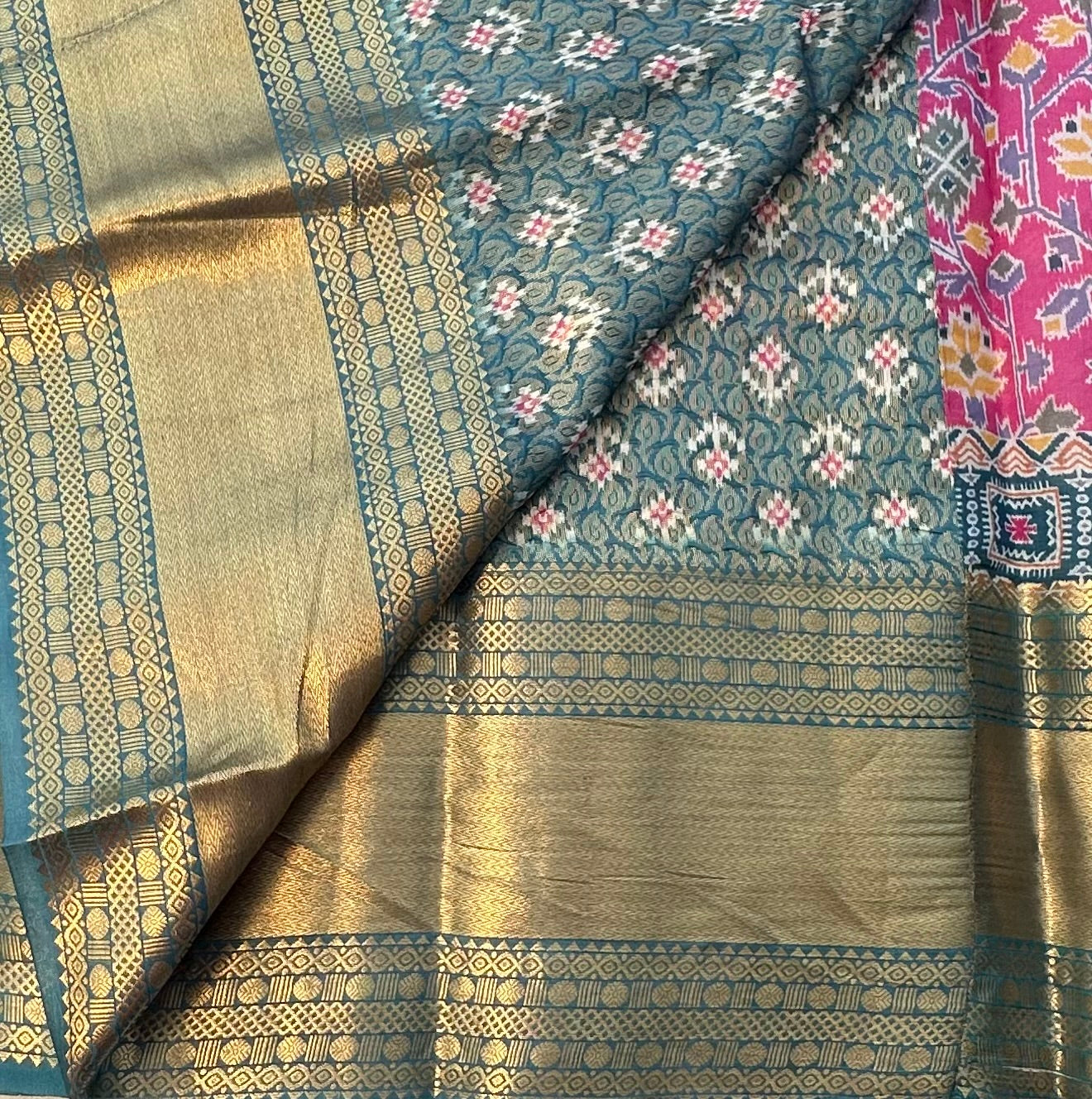 BABY PINK BANARAS PURE DESIGNER SAREE