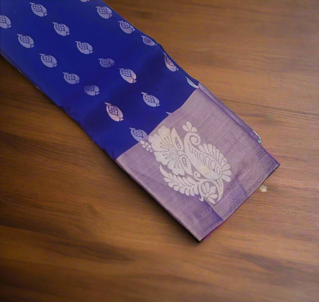 purple kanjivaram light weight saree