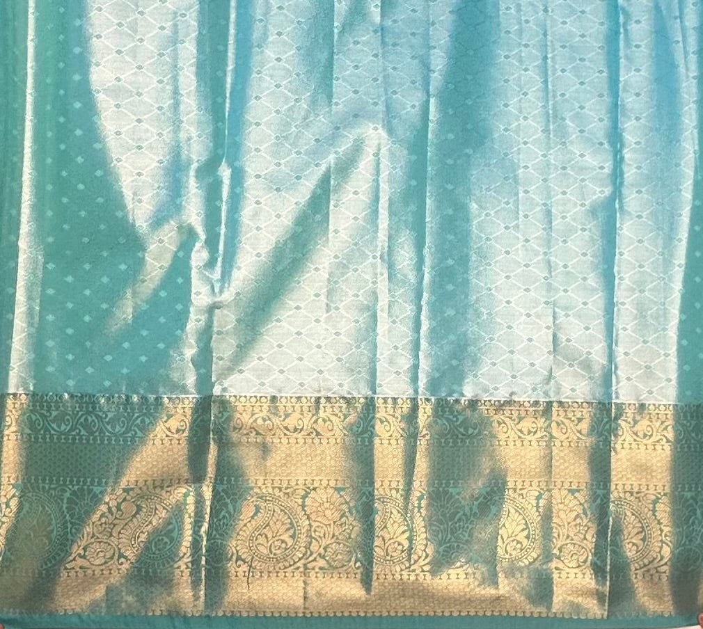 IVORY TISSUE KANJIVARAM SILK SAREE
