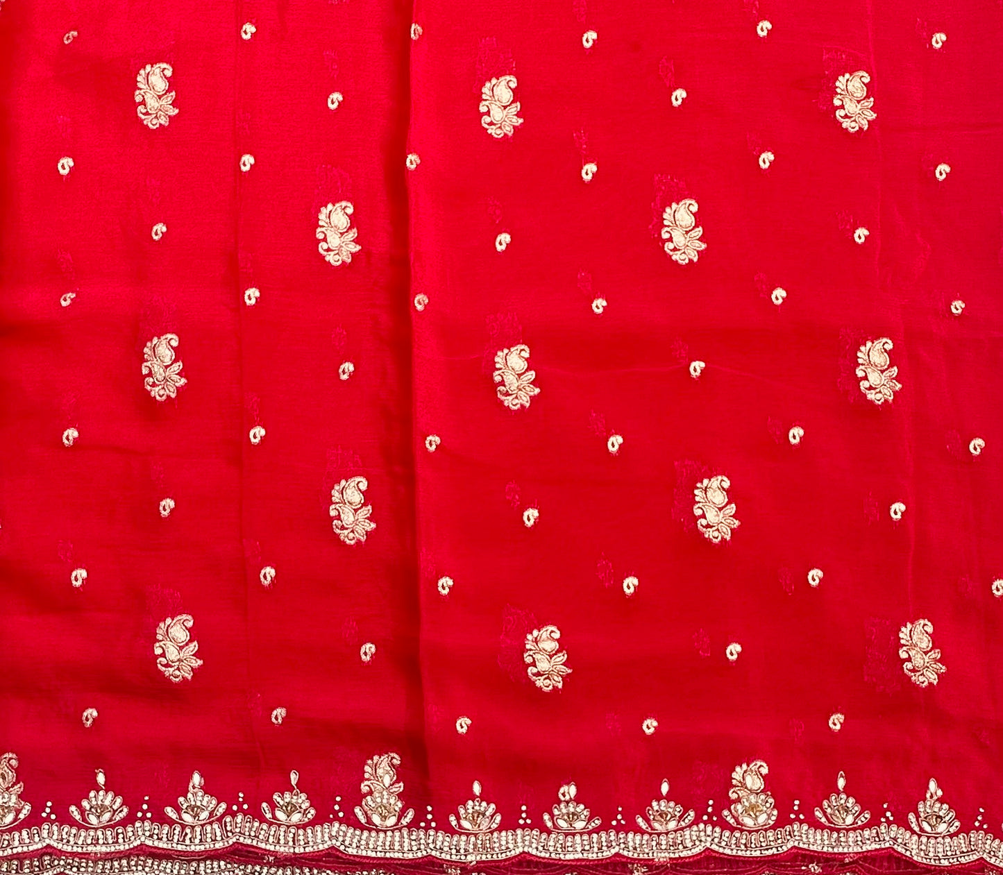 DARK PINK WORK SAREE PREMIUM