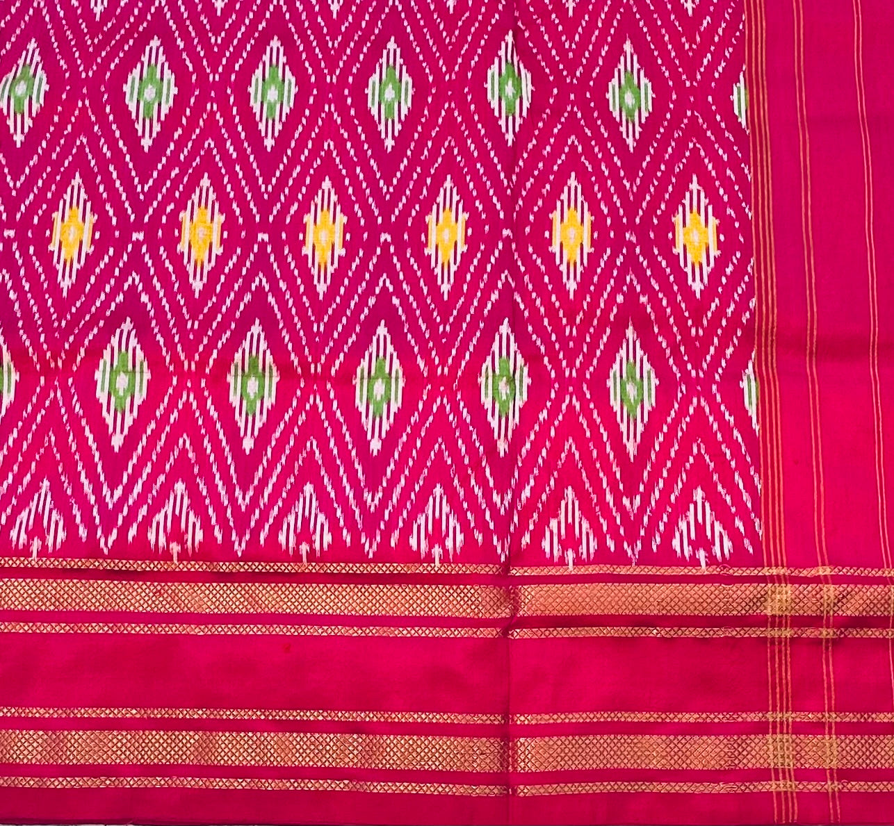 MEHENDI GREEN POCHAMPALLY SILK