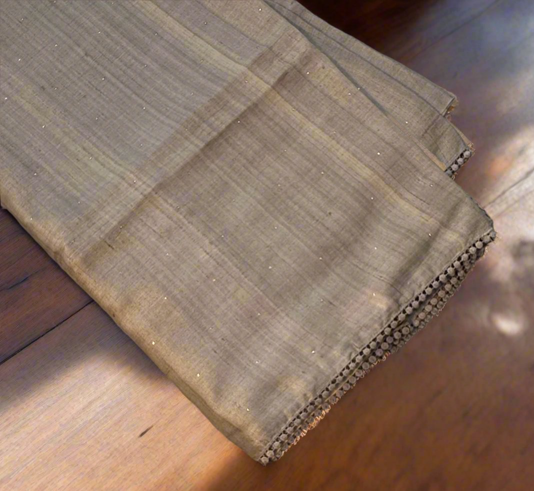 GREY PURE TUSSER DESIGNER