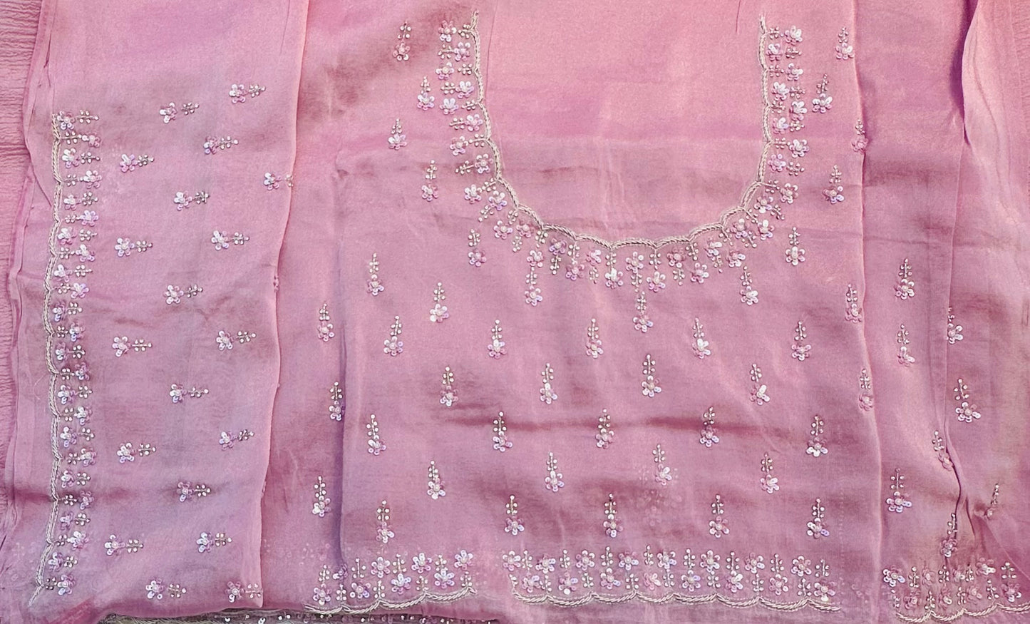 LAVENDER DESIGNER WORK SAREE PREMIUM