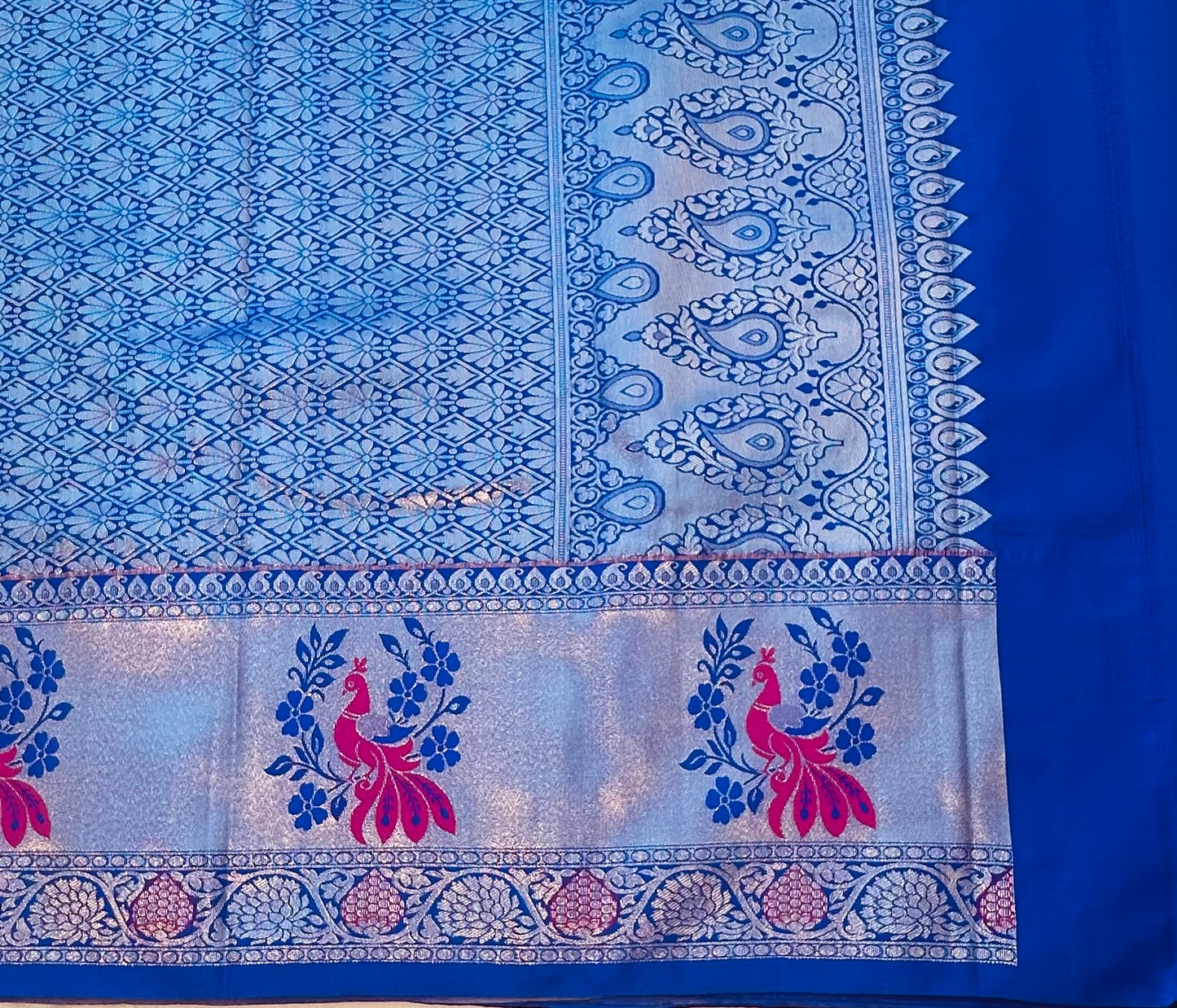 DARK PINK KANJIVARAM SILK SAREE