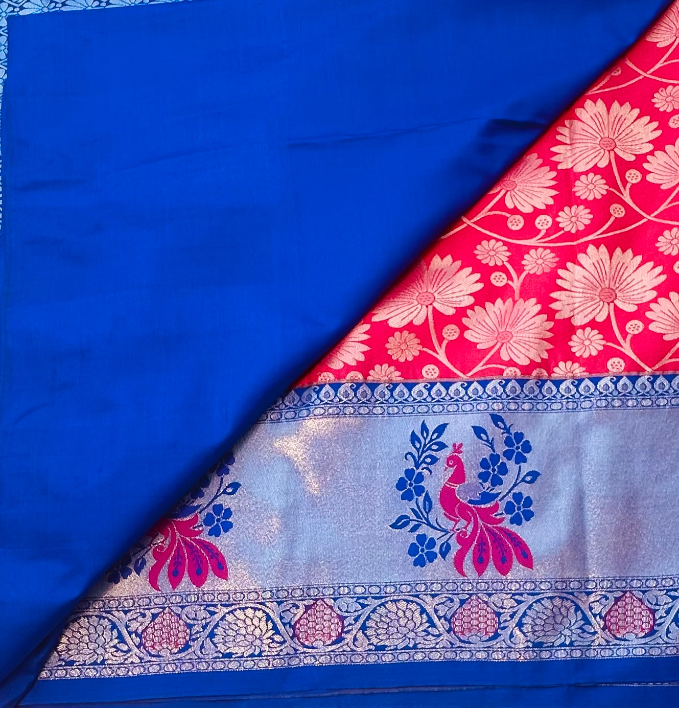 DARK PINK KANJIVARAM SILK SAREE
