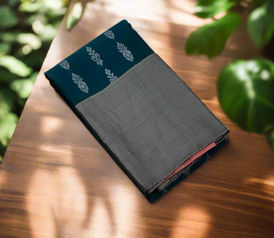 METALLIC BLUE KANJIVARAM LIGHT WEIGHT