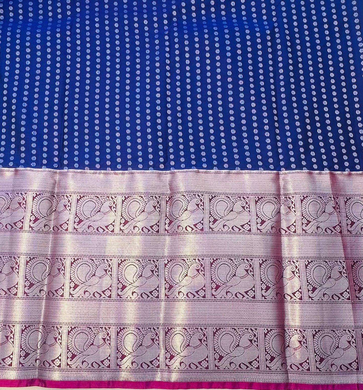 NAVY BLUE KANJIVARAM SAREE