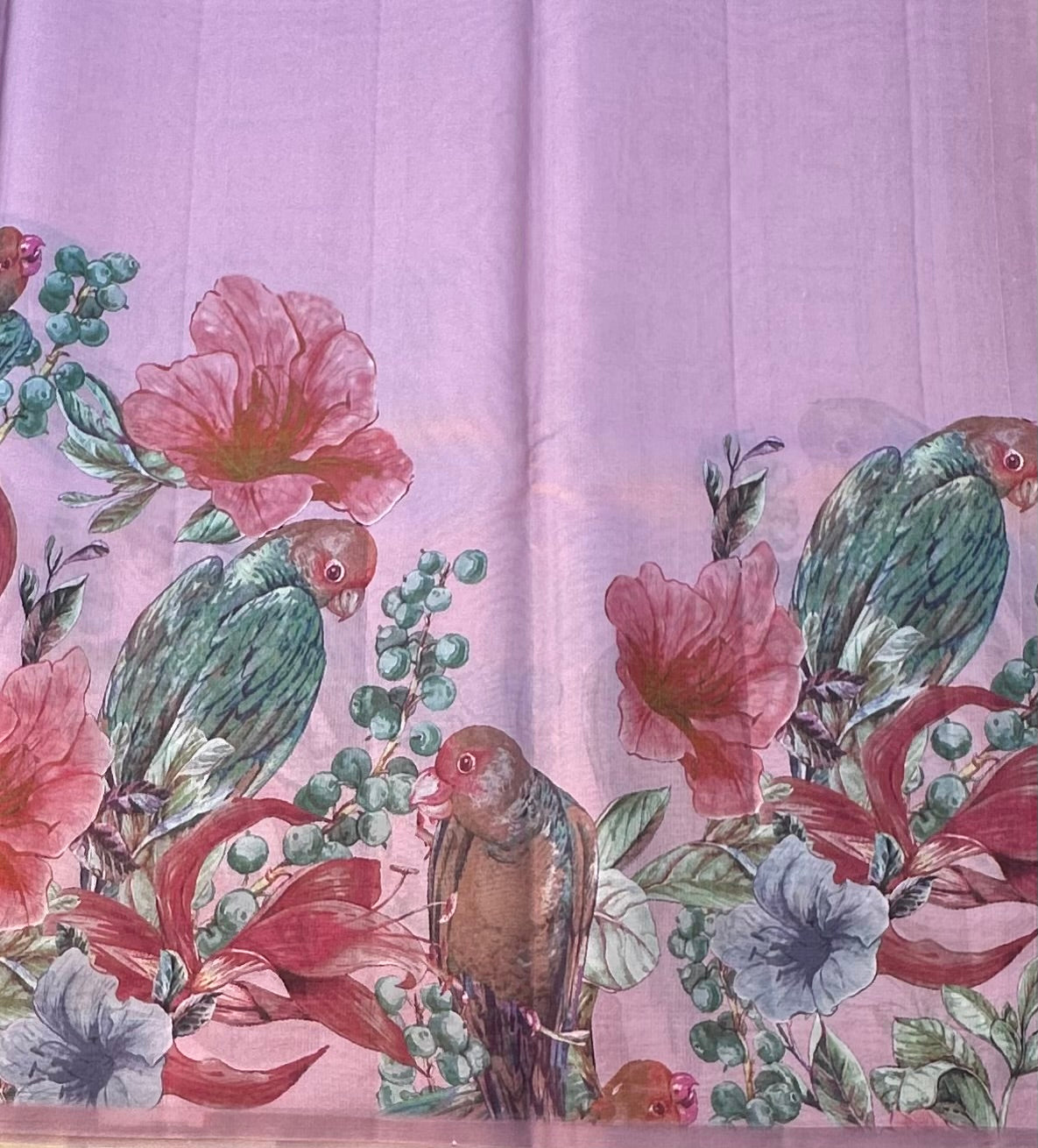 PASTEL PINK PURE TUSSER DESIGNER