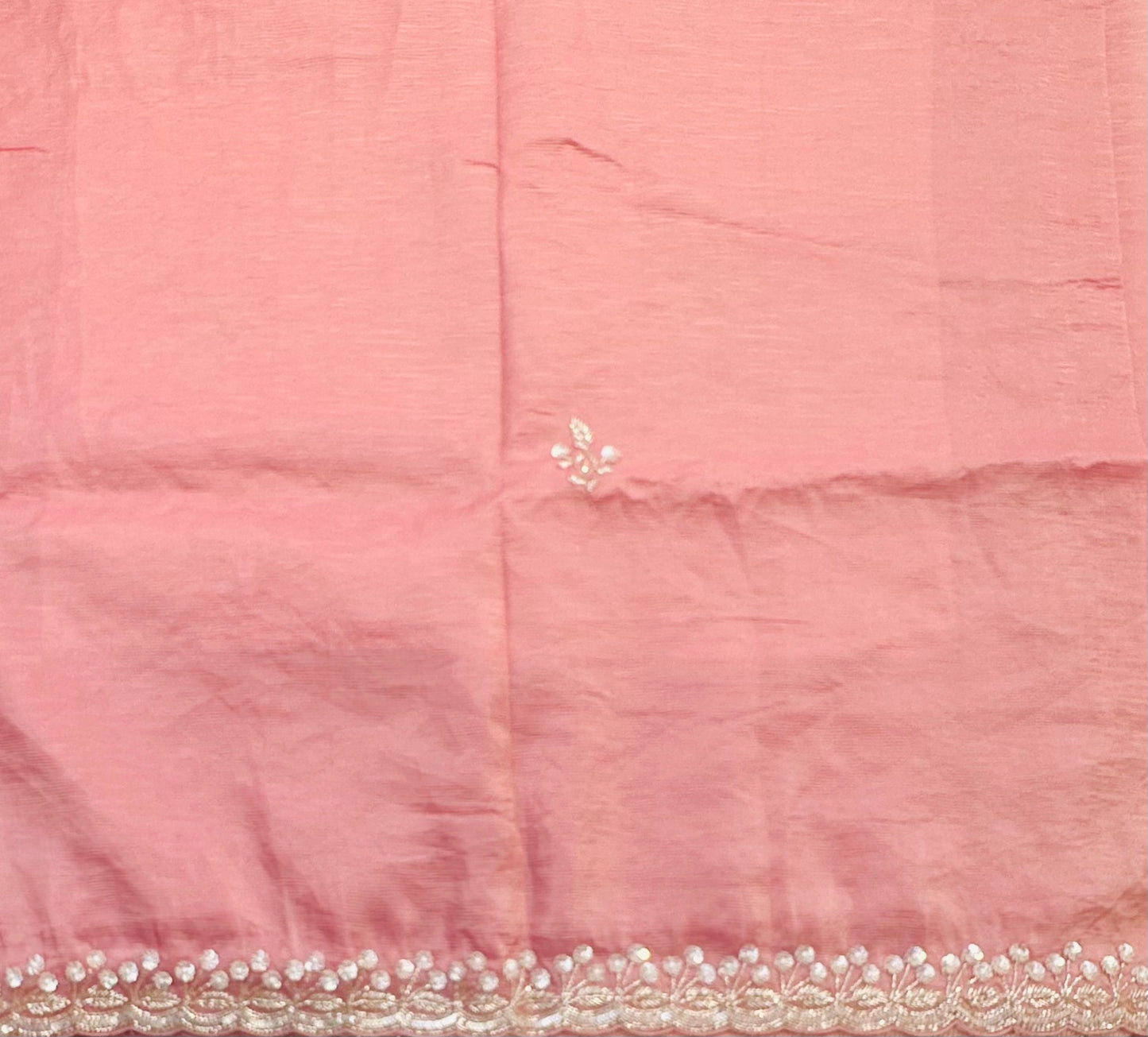 ONION PINK DESIGNER WORK SAREE