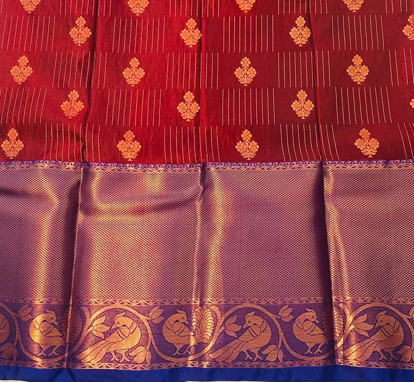 BROWN KANJIVARAM SAREE