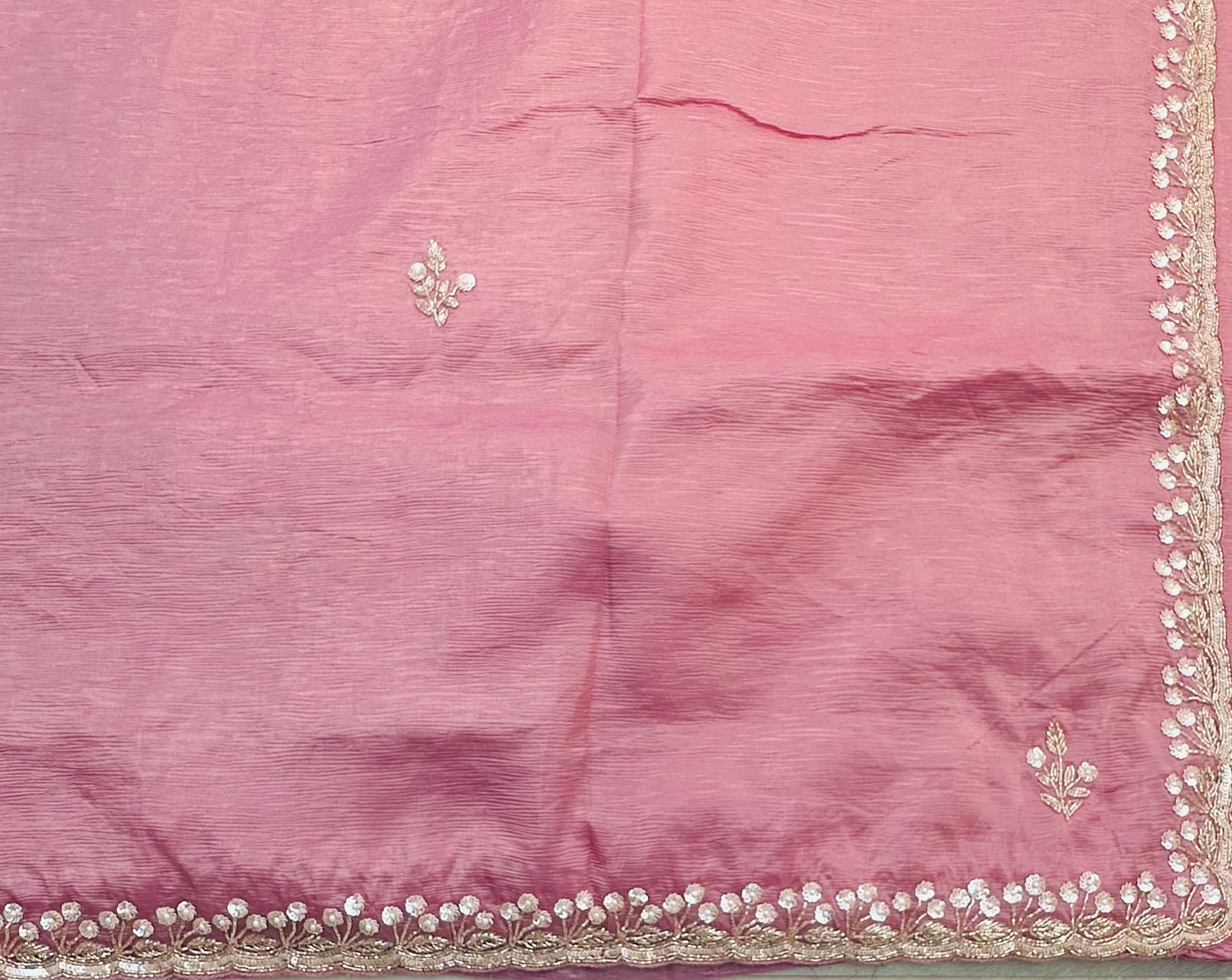 MAUVE PINK DESIGNER WORK SAREE