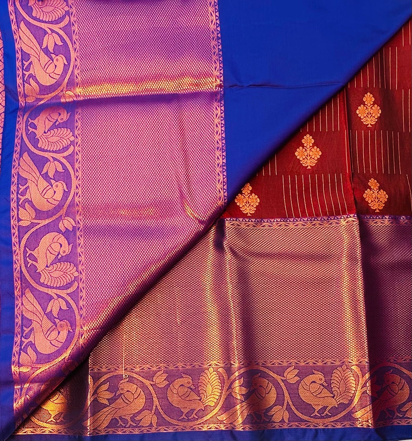 BROWN KANJIVARAM SAREE