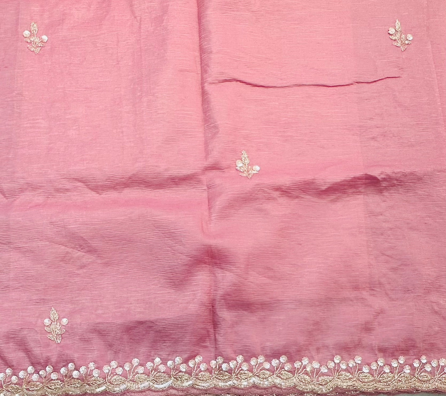 MAUVE PINK DESIGNER WORK SAREE