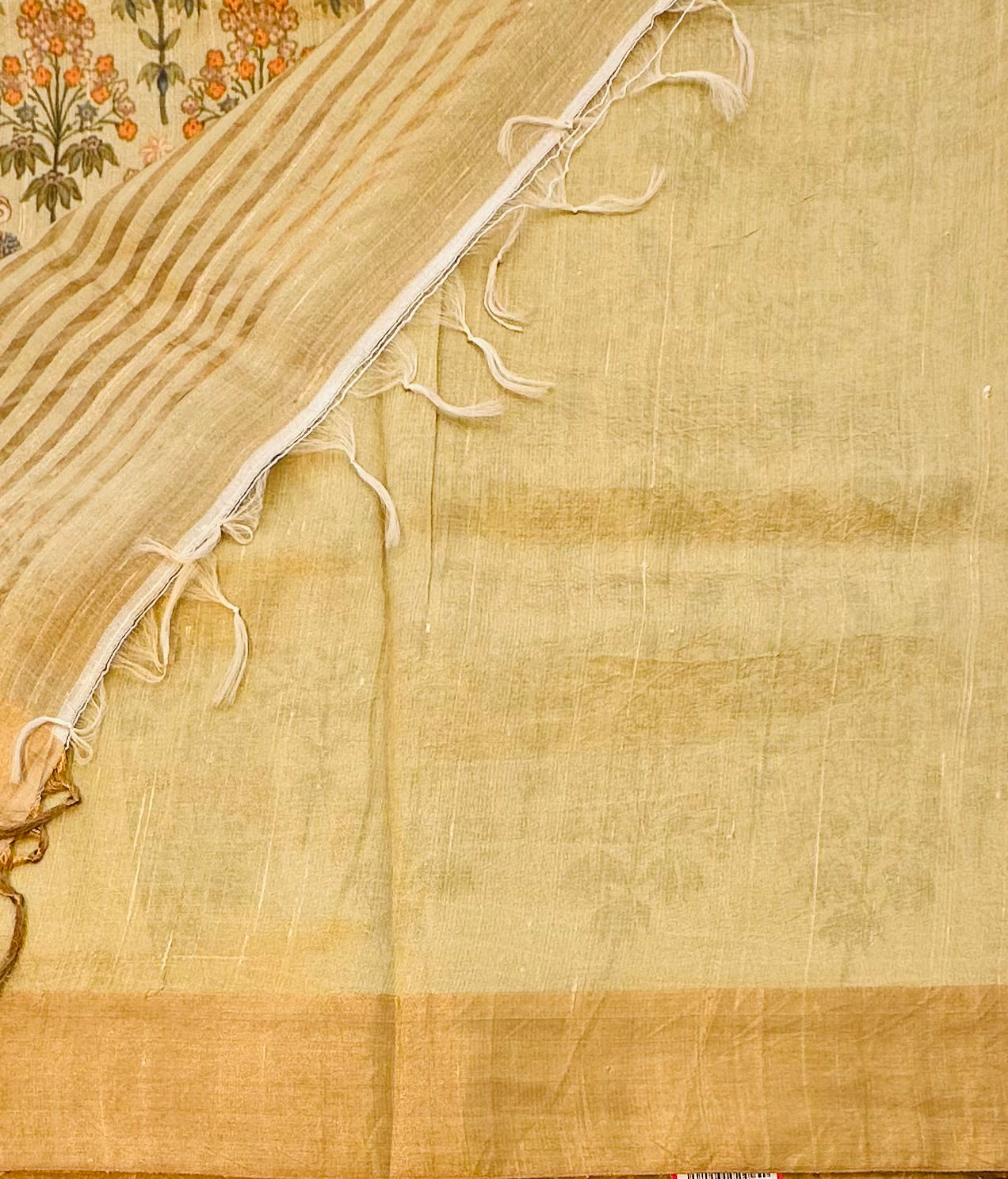 IVORY PURE RAW SILK  SAREE