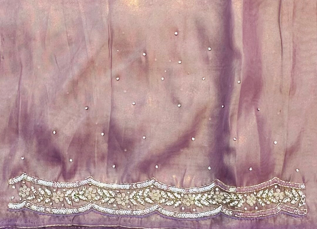 LAVENDER DESIGNER WORK SAREE