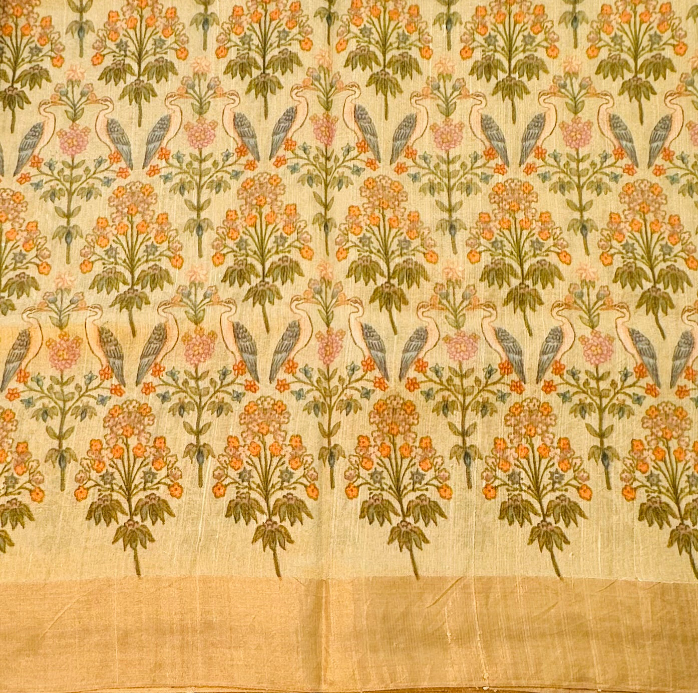 IVORY PURE RAW SILK  SAREE