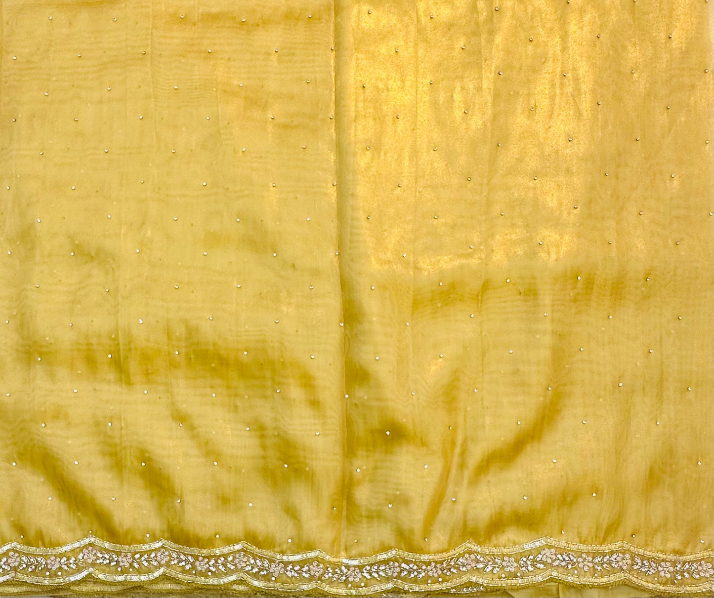 YELLOW DESIGNER WORK SAREE
