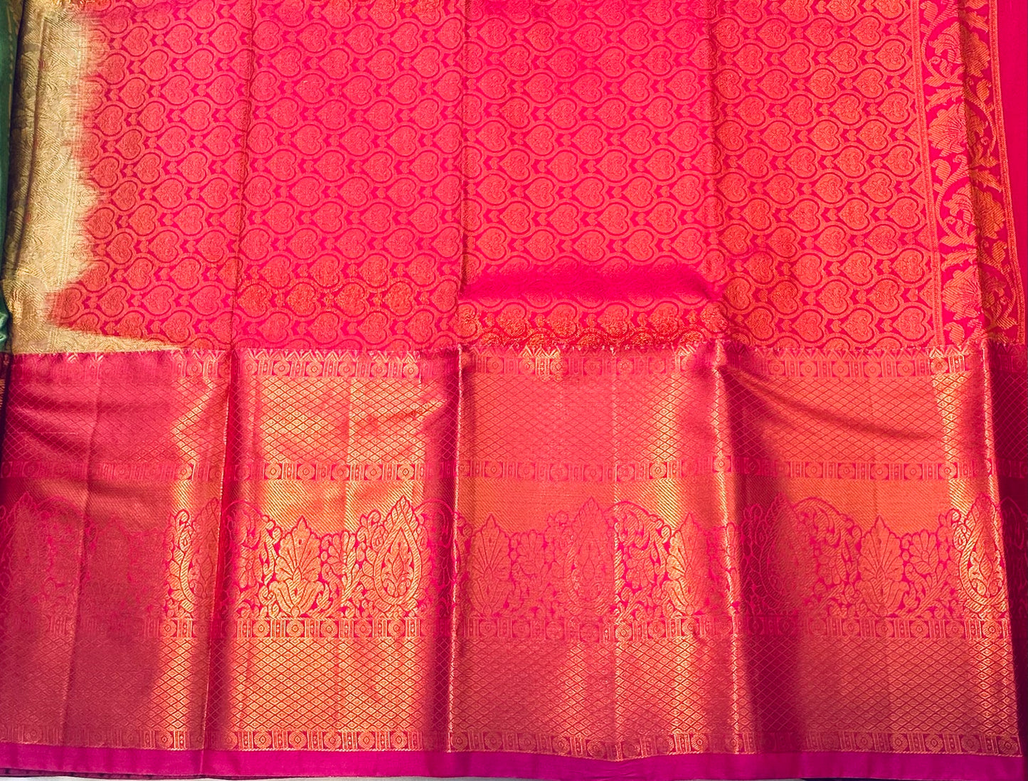 LIGHT GREEN KANJIVARAM SAREE