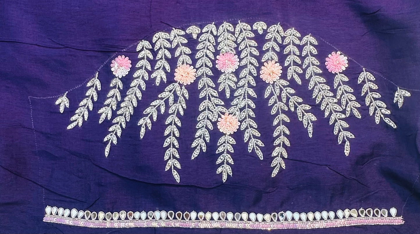 WHITE DESIGNER WORK SAREE