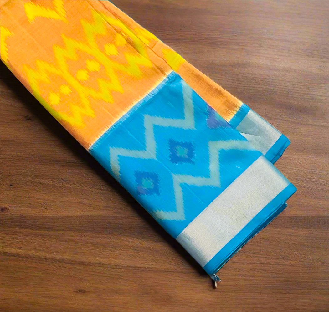 MANGO YELLOW KANJIVARAM SOFT SILK