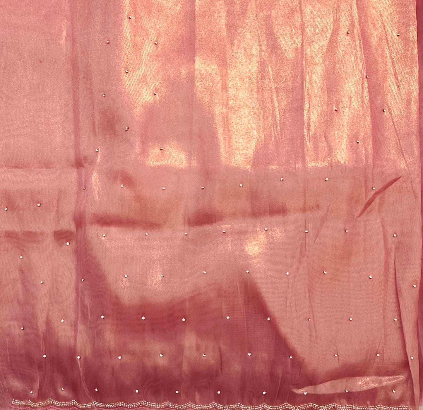ONION PINK DESIGNER WORK SAREE