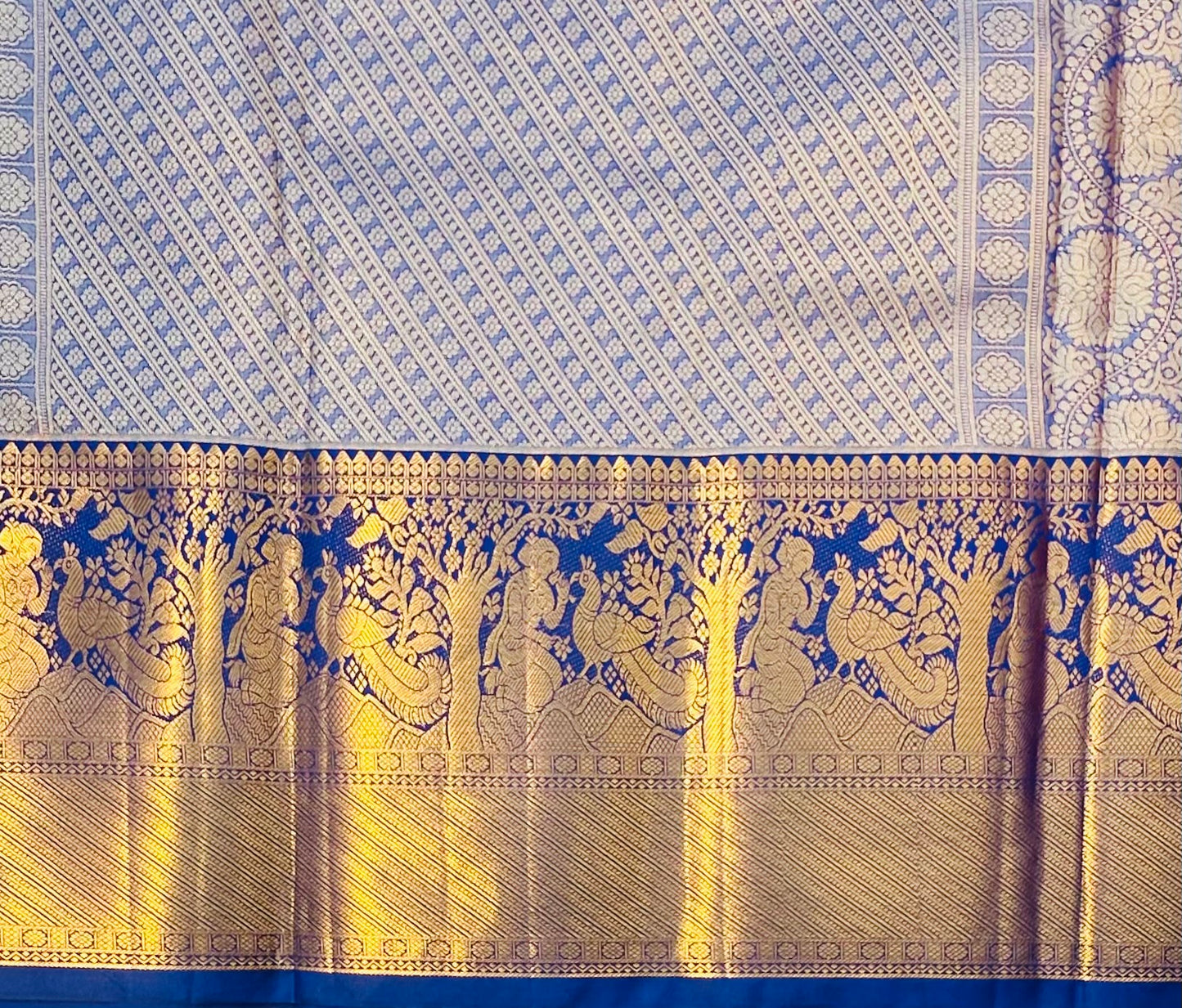 PINK TISSUE KANJIVARAM SILK SAREE