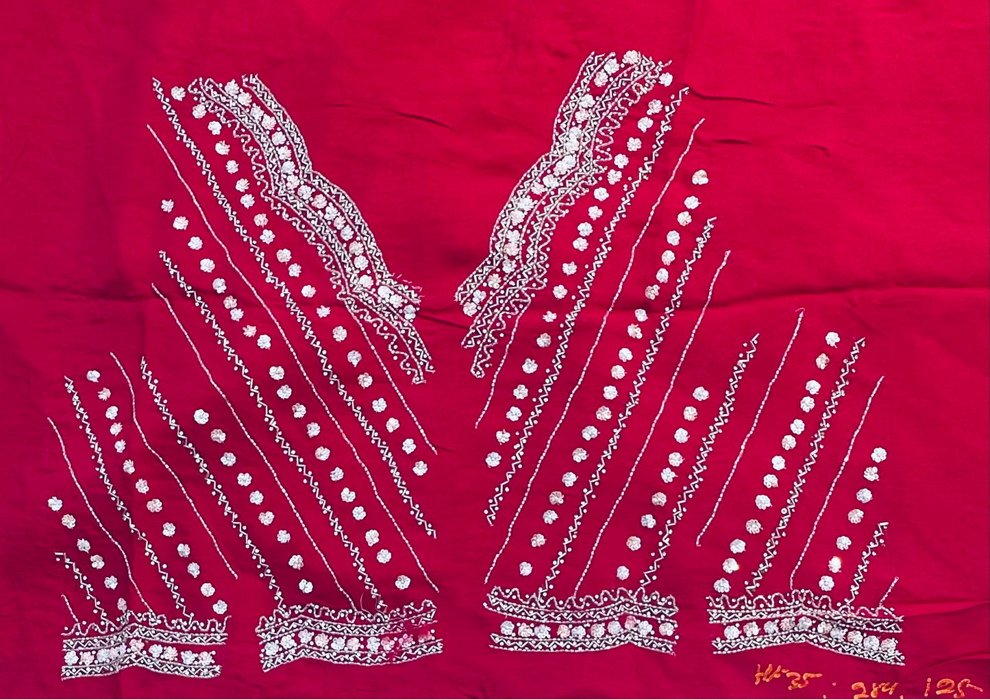 PEACH DESIGNER WORK SAREE