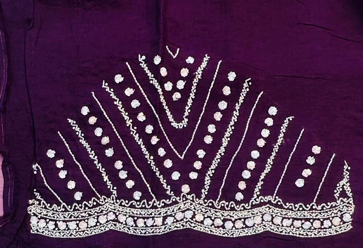 LAVENDER   DESIGNER WORK SAREE PREMIUM