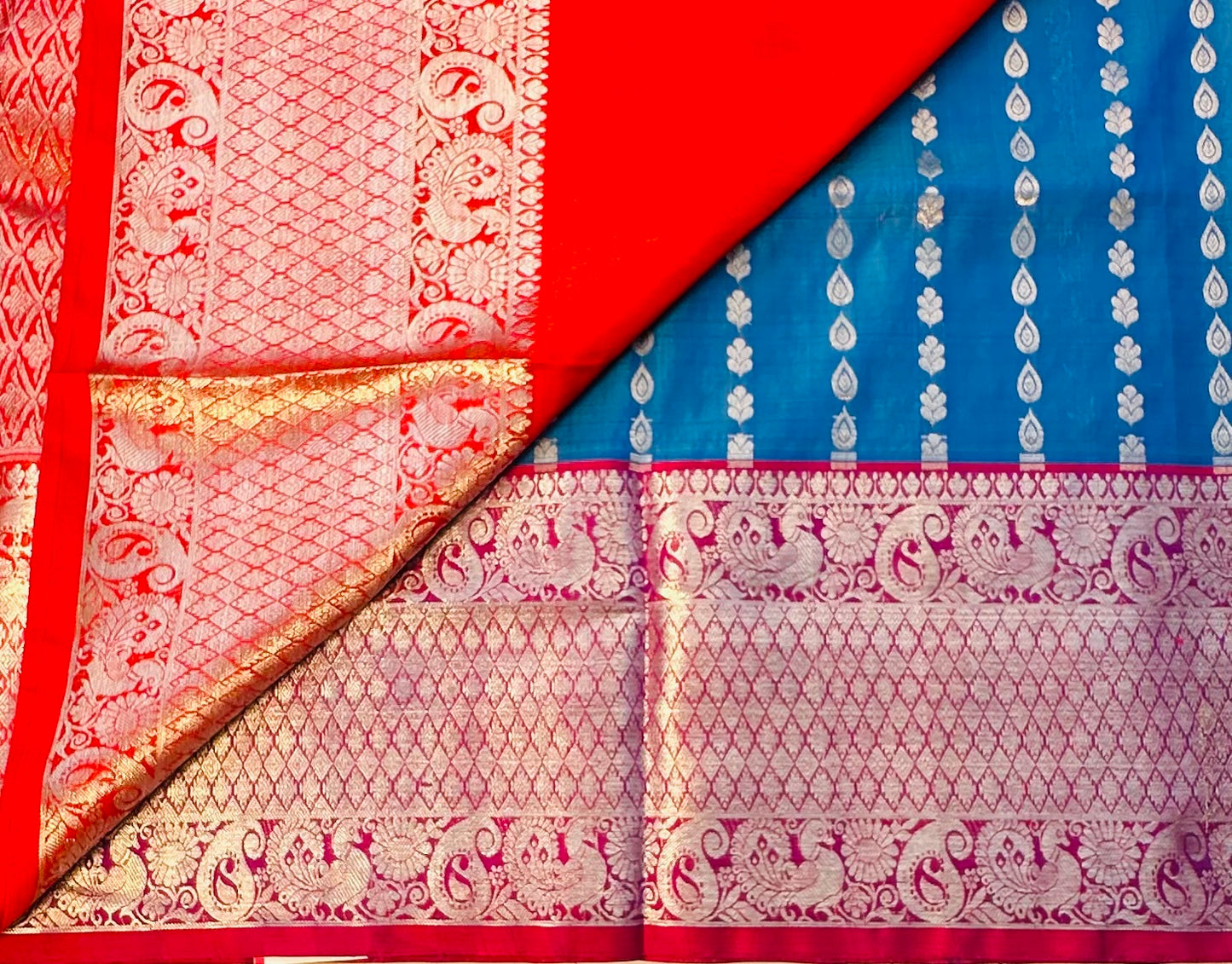 ROYAL BLUE PURE VENKATAGIRI SILK SAREE