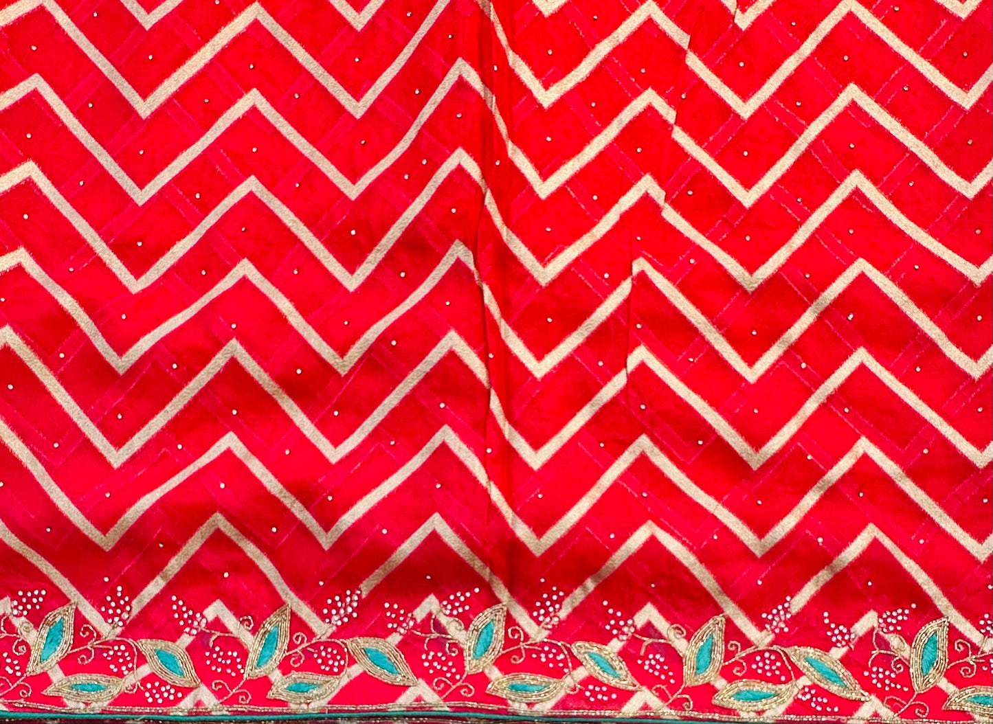 RED DESIGNER WORK SAREE PREMIUM