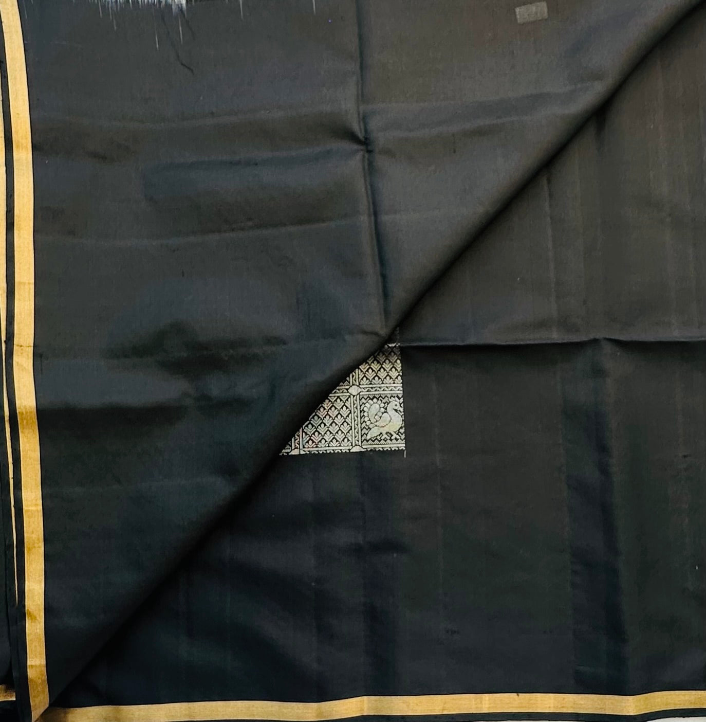 BLACK KANJIVARAM SOFT SILK