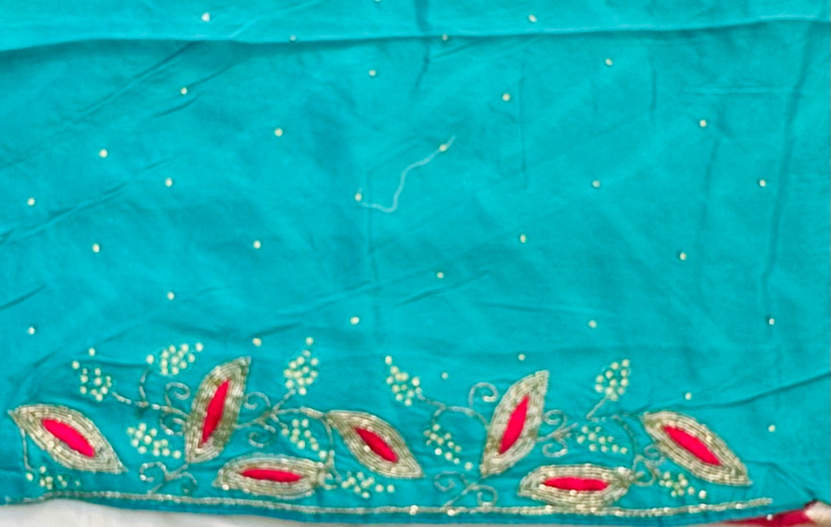 RED DESIGNER WORK SAREE PREMIUM