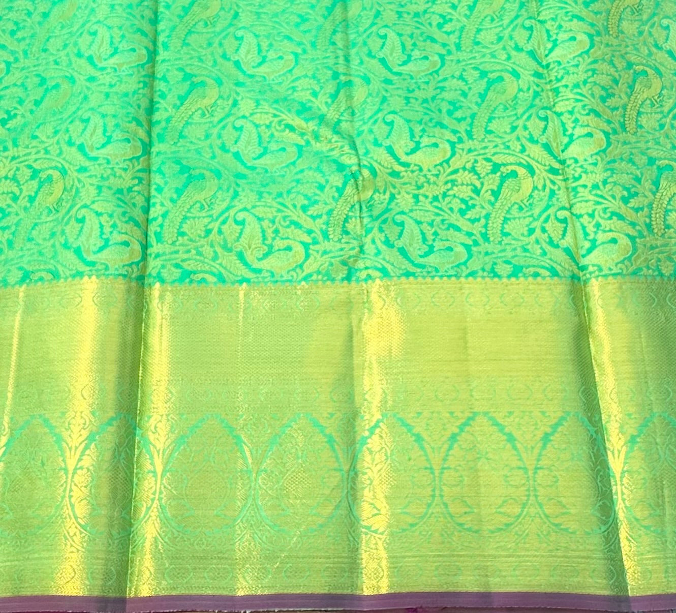 PASTEL GREEN KANJIVARAM SILK