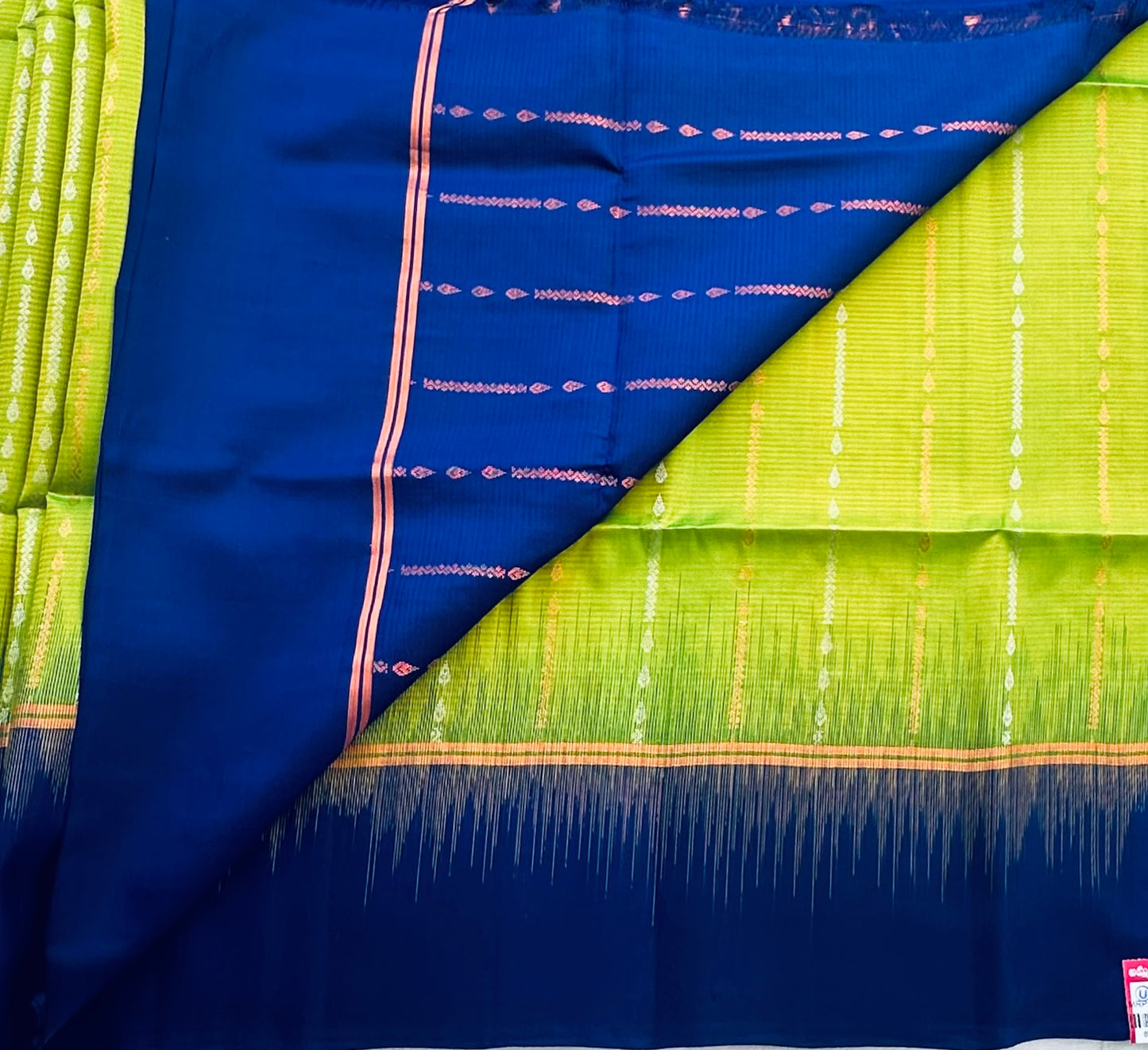PARROT GREEN KANJIVARAM SOFT SILKS