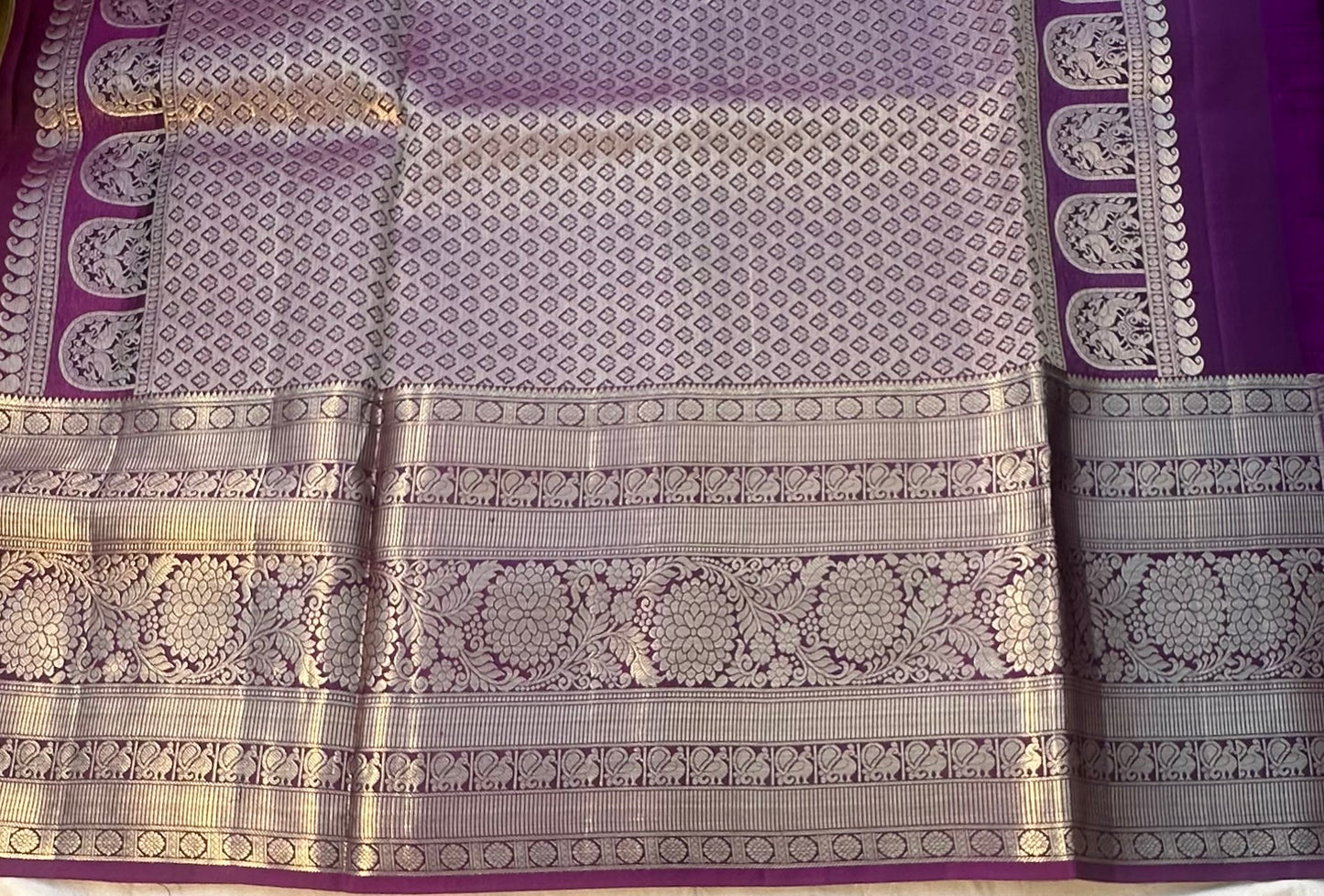 MEHENDI GREEN PURE KANJIVARAM SILK SAREE PREMIUM