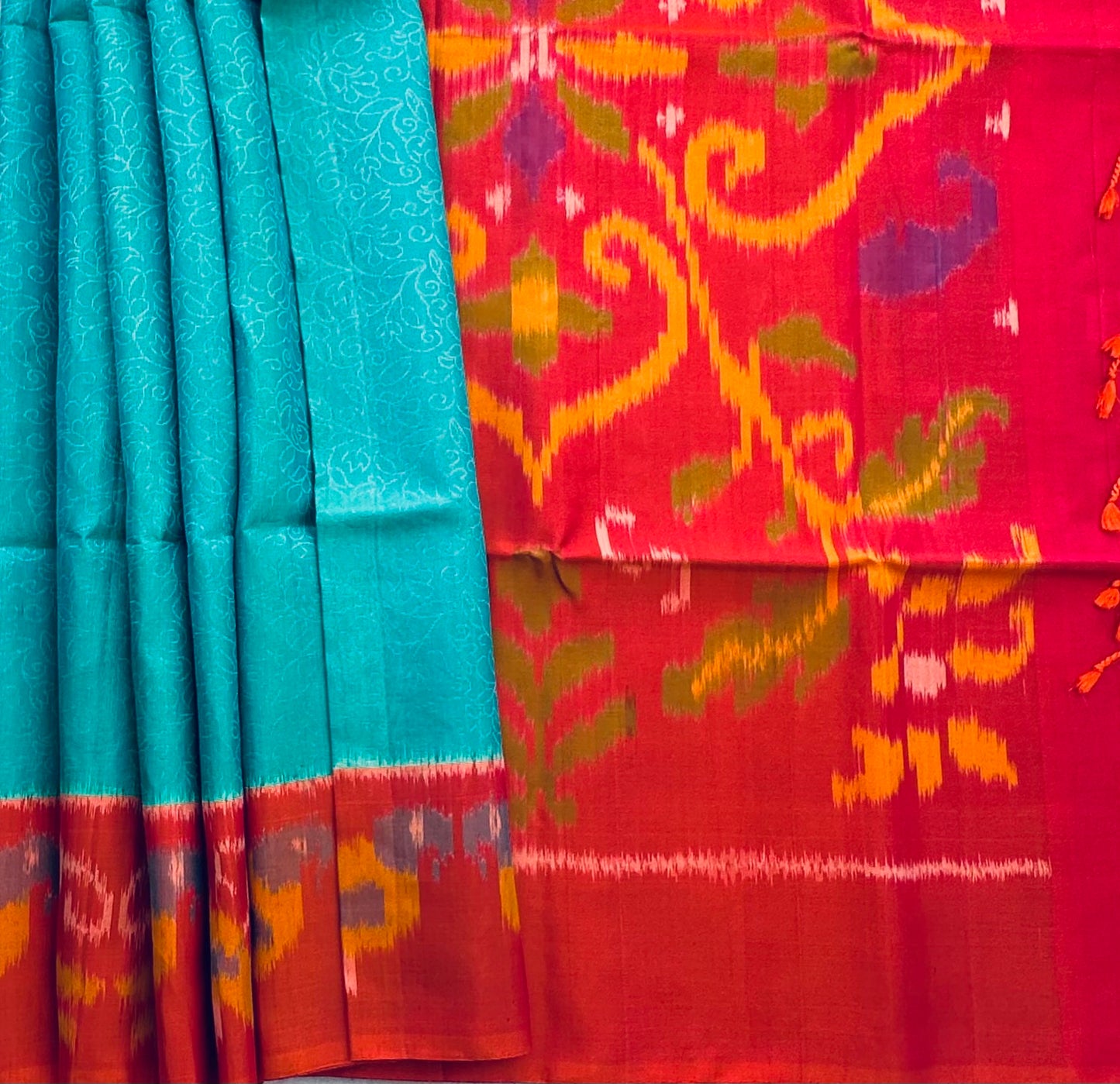 SEA GREEN KANJIVARAM SOFT SILKS