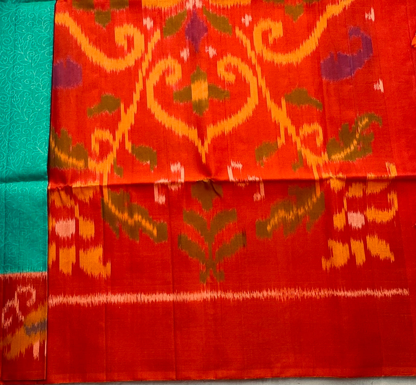 SEA GREEN KANJIVARAM SOFT SILKS