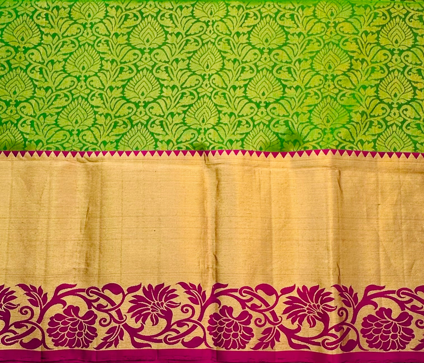 DARK GREEN  KANJIVARAM SOFT SILKS
