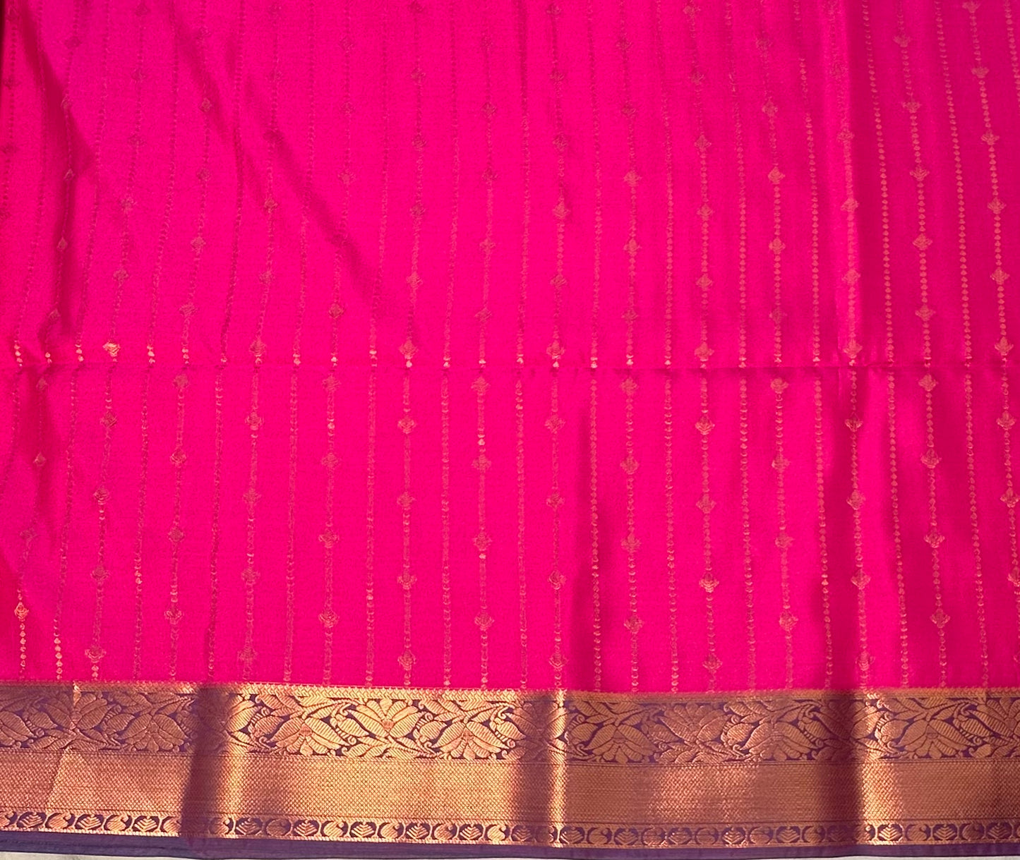 DARK PINK KANJIVARAM SILK SAREE