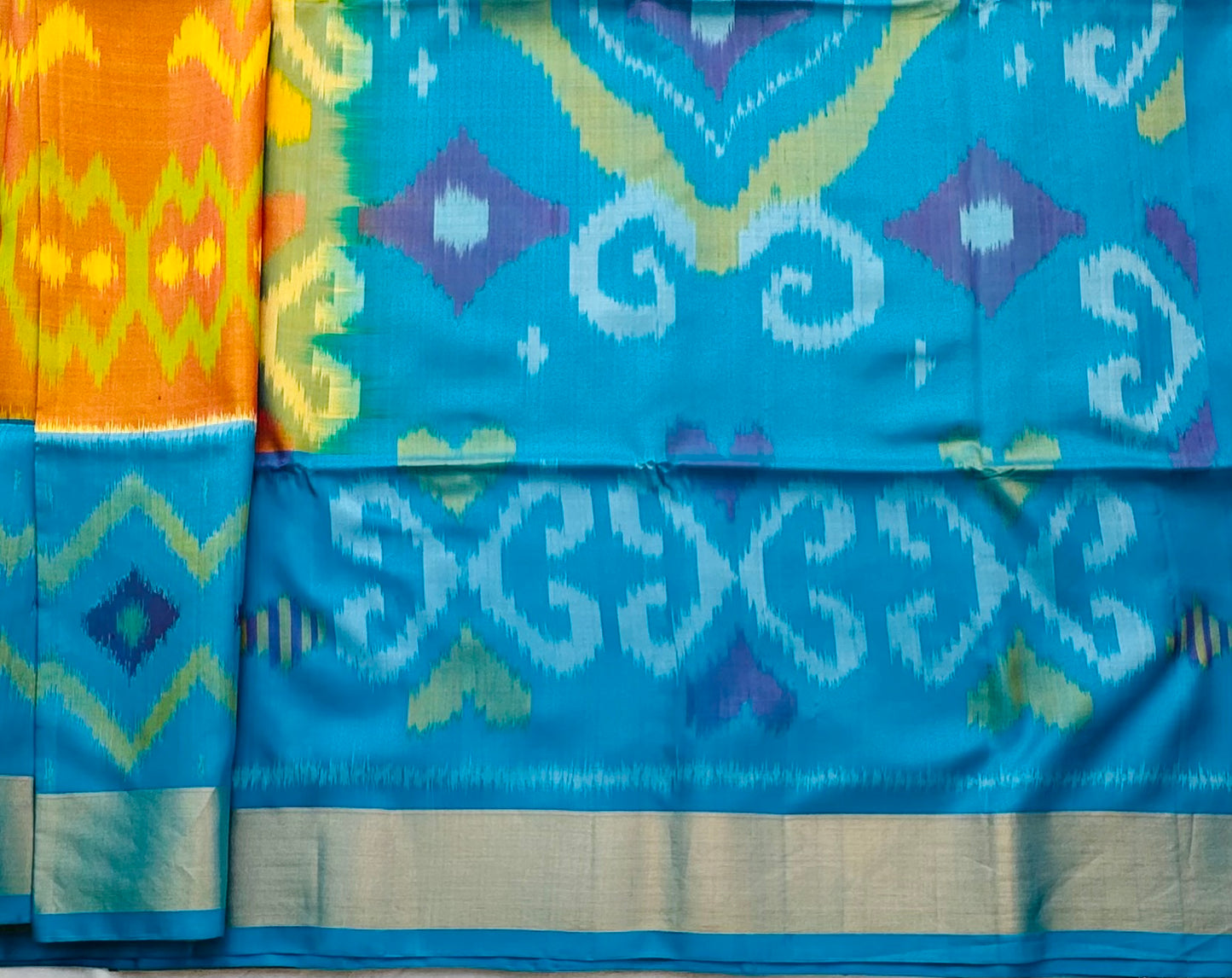 MANGO YELLOW KANJIVARAM SOFT SILK