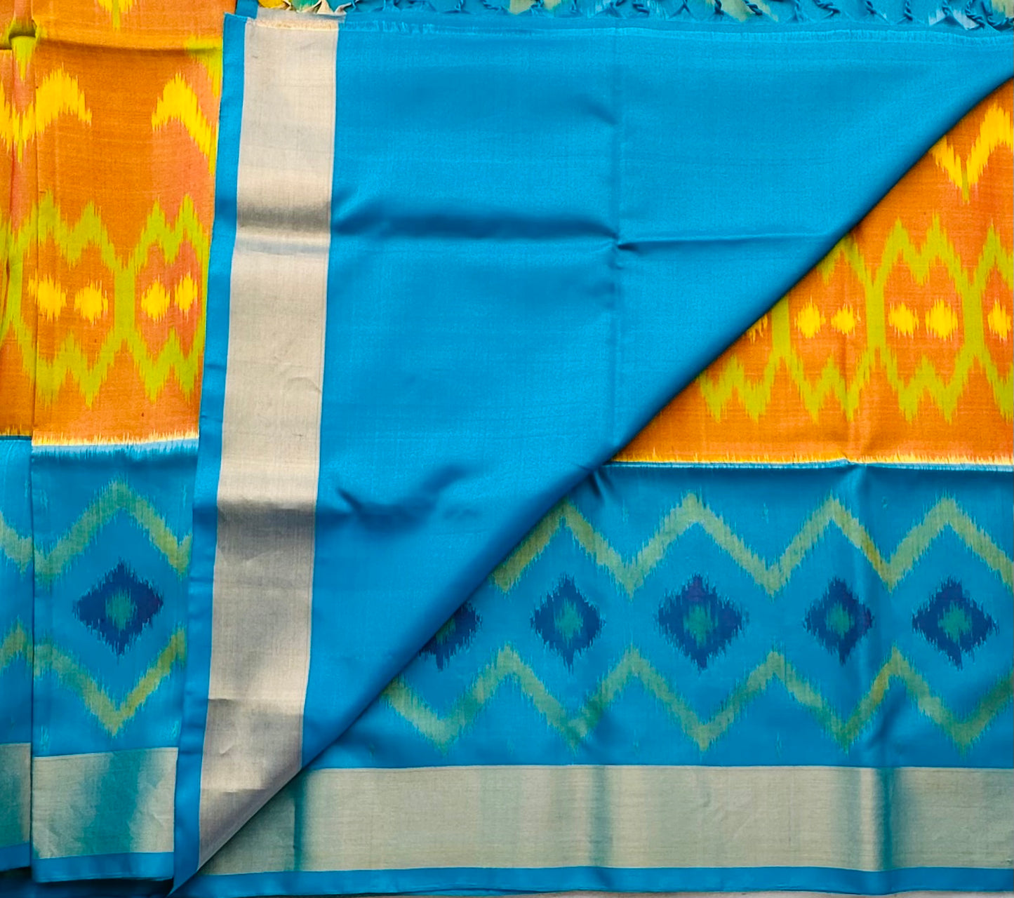 MANGO YELLOW KANJIVARAM SOFT SILK
