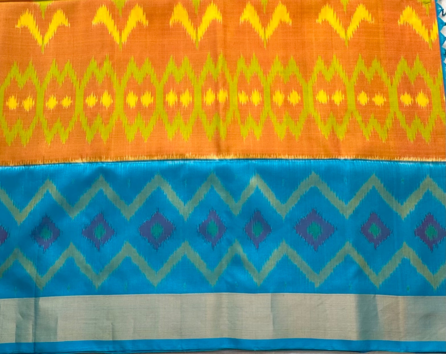 MANGO YELLOW KANJIVARAM SOFT SILK