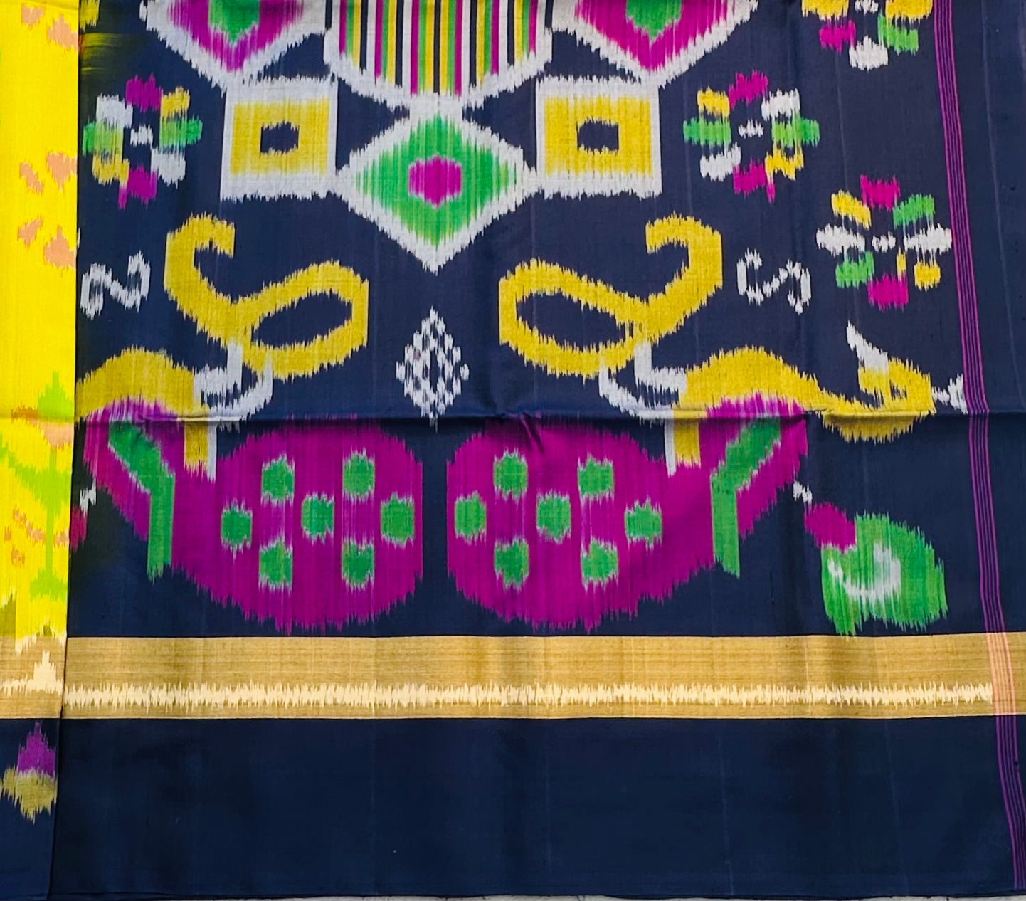 MUSTARD YELLOW KANJIVARAM SOFT SILKS