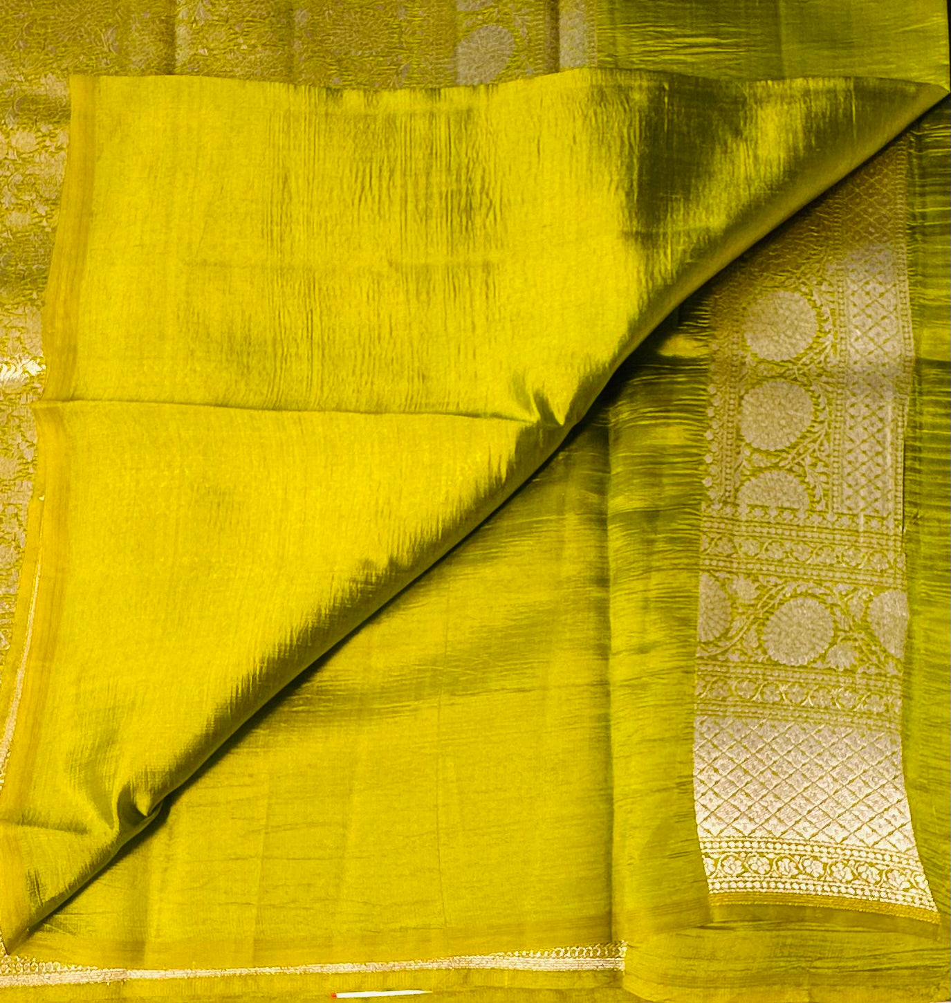 BLACK BANARAS RAW MANGO SAREE