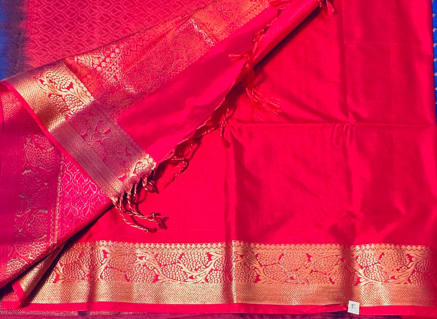 BLUE  KANJIVARAM SILK SAREE