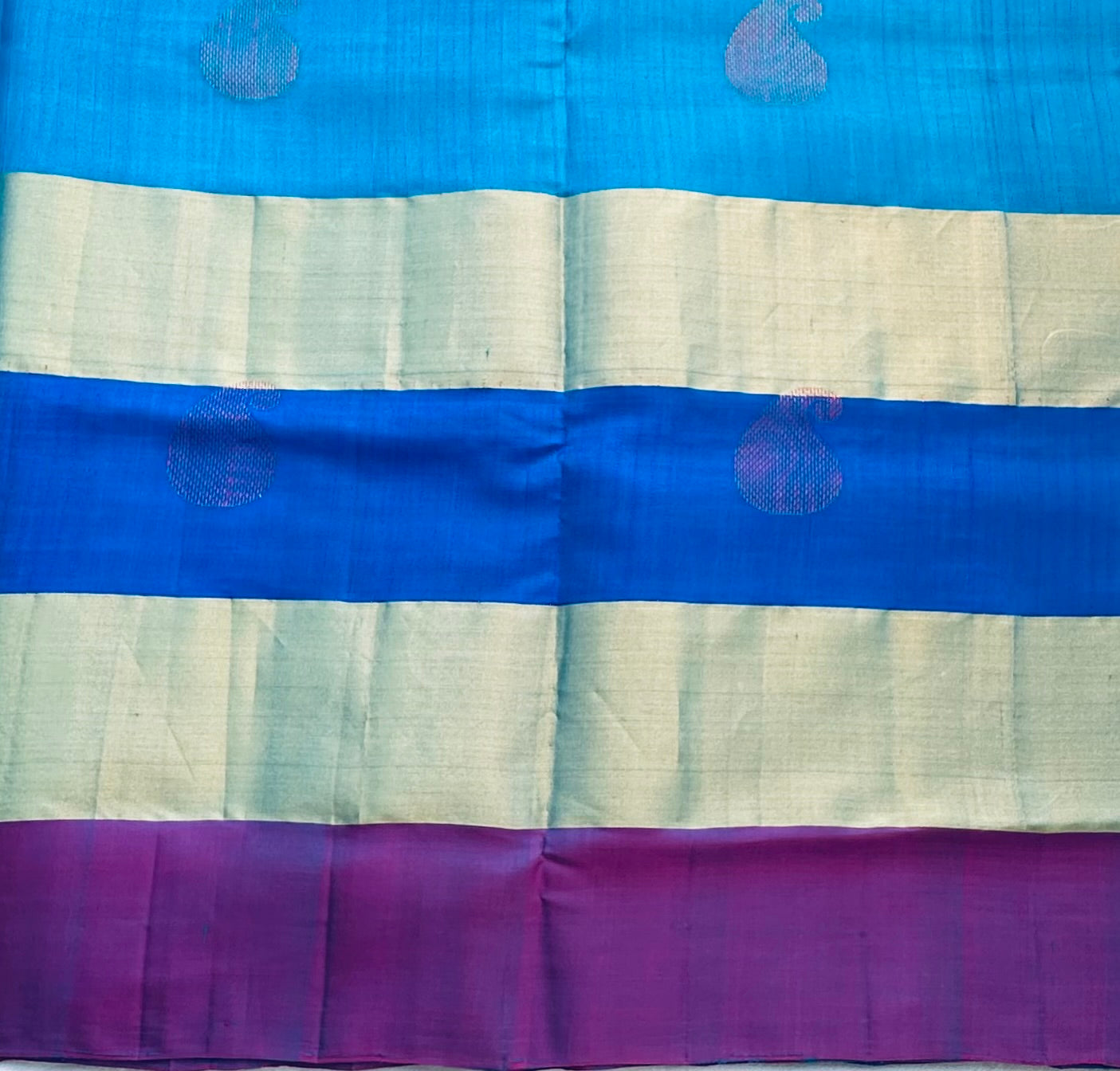 BLUE KANJIVARAM SOFT SILK