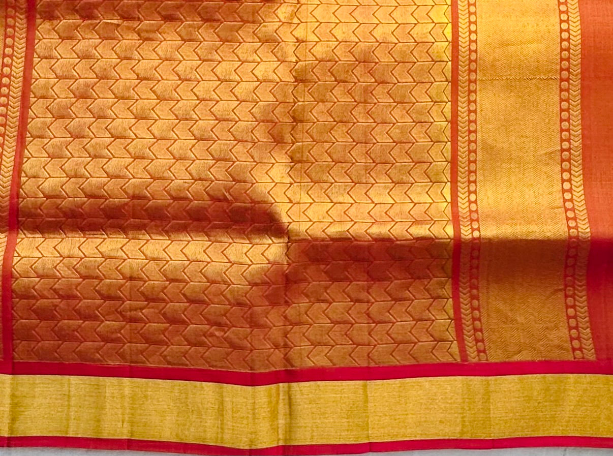 YELLOW PURE VENKATAGIRI SILK SAREE